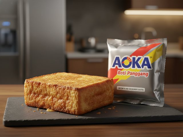 Bpom (90)MD242839001300720 AOKA Roti Panggang
