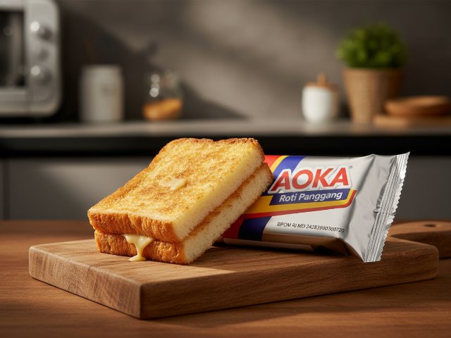 Bpom (90)MD242839001300720 AOKA Roti Panggang