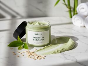 Bpom (90)NA18230700577 Skinvu Matcha Oat Body Scrub