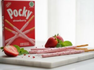 No Bpom (90)MD835628001678(91)270915 Pocky Biskuit Stik Rasa Stroberi